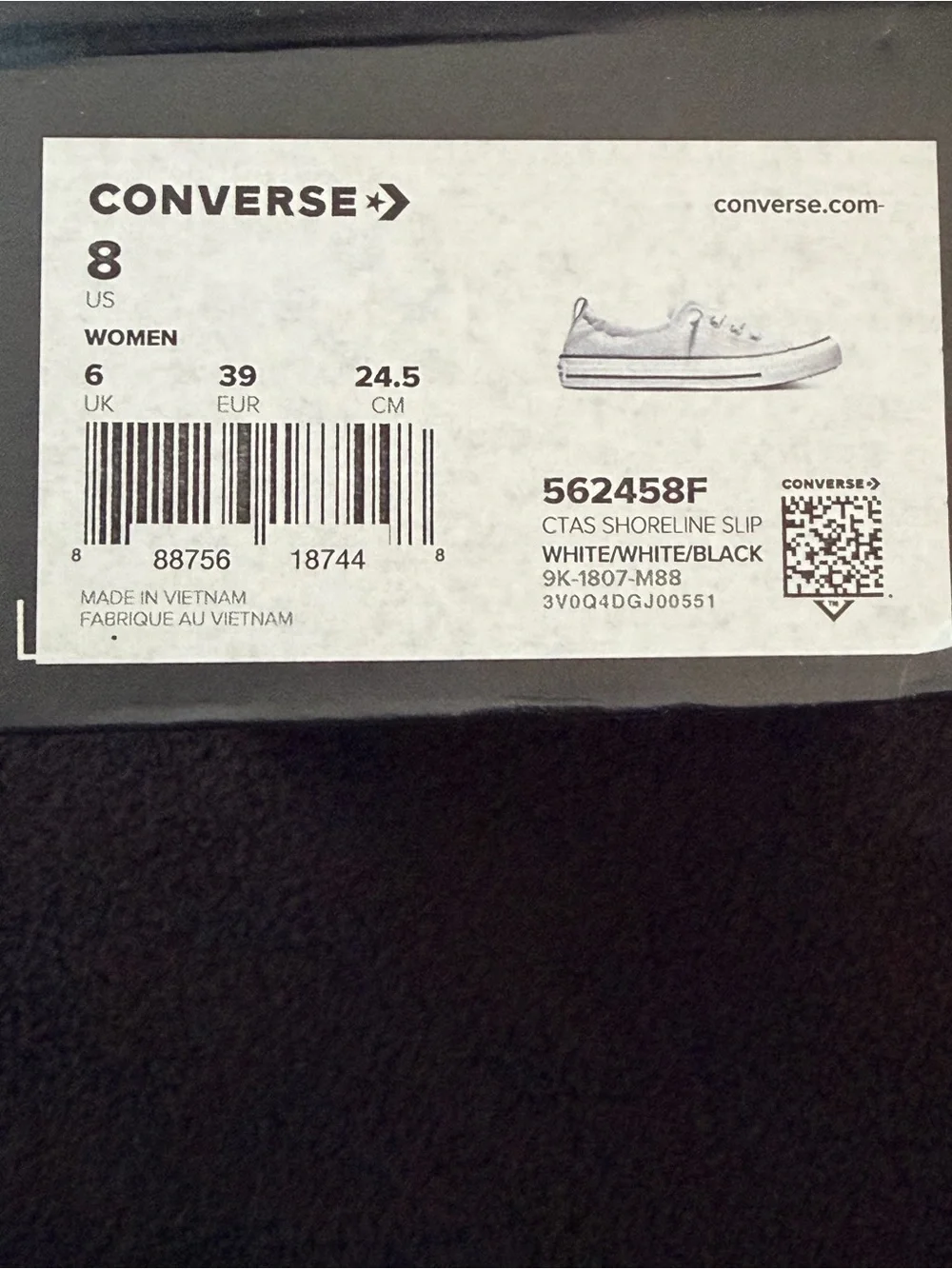 Converse Low-Top Shoreline Slip-On Sneakers in Light Gray and White - Picture 5 of 5